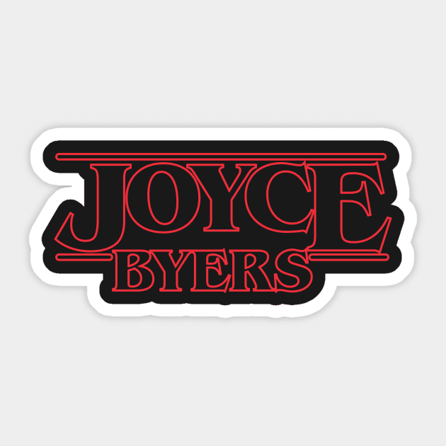 Joyce Byers Sticker by gastaocared